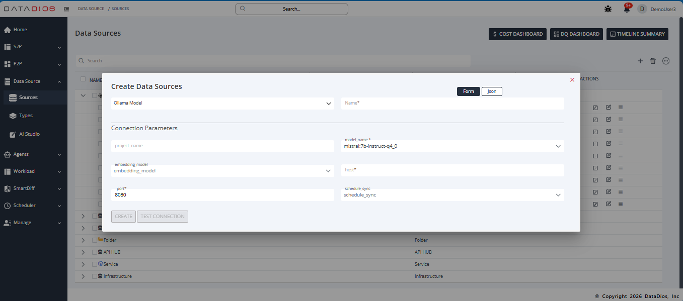 Ollama Connection Form