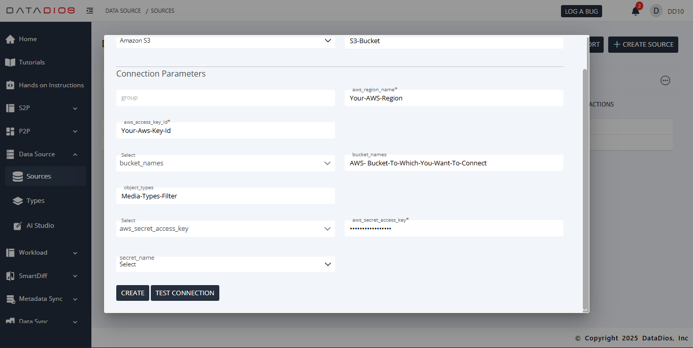 Datasource Selection - S3