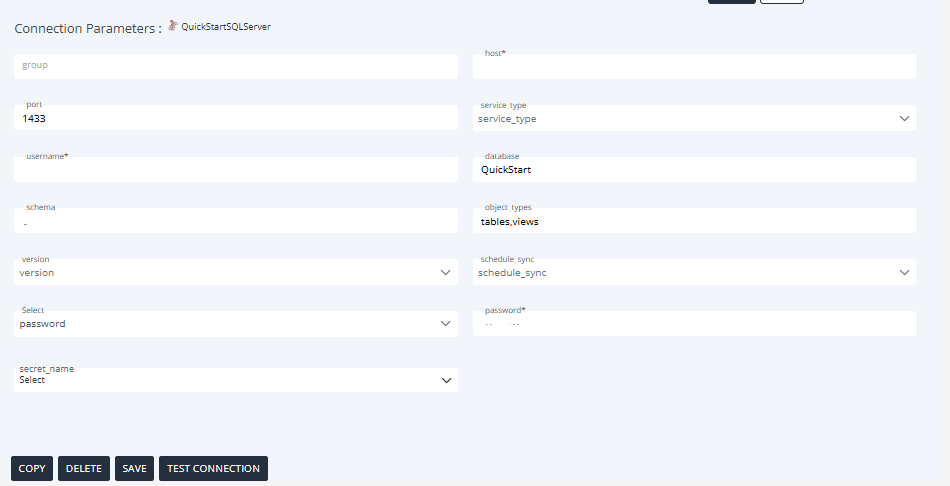 SQL Server Connection Form