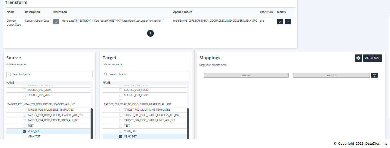 Add Transformation Rule